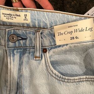 Abercrombie & Fitch Light Blue Wide Leg Women's Jeans